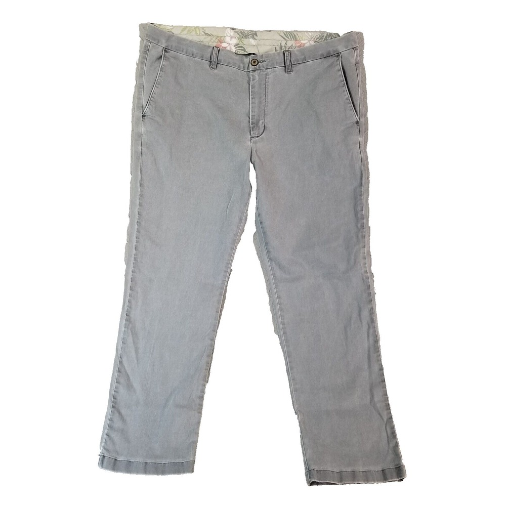 Tommy‎ Bahama khaki chino pants men's 38x30 Gray stretch Flex preppy